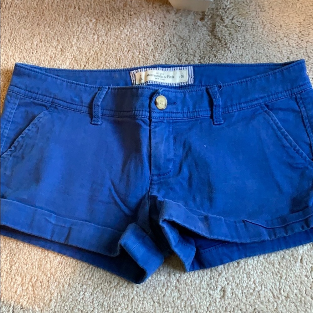Abercrombie cobalt blue shorts